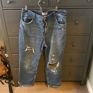 Abercrombie the ankle straight ultra high rise size 33 curve love